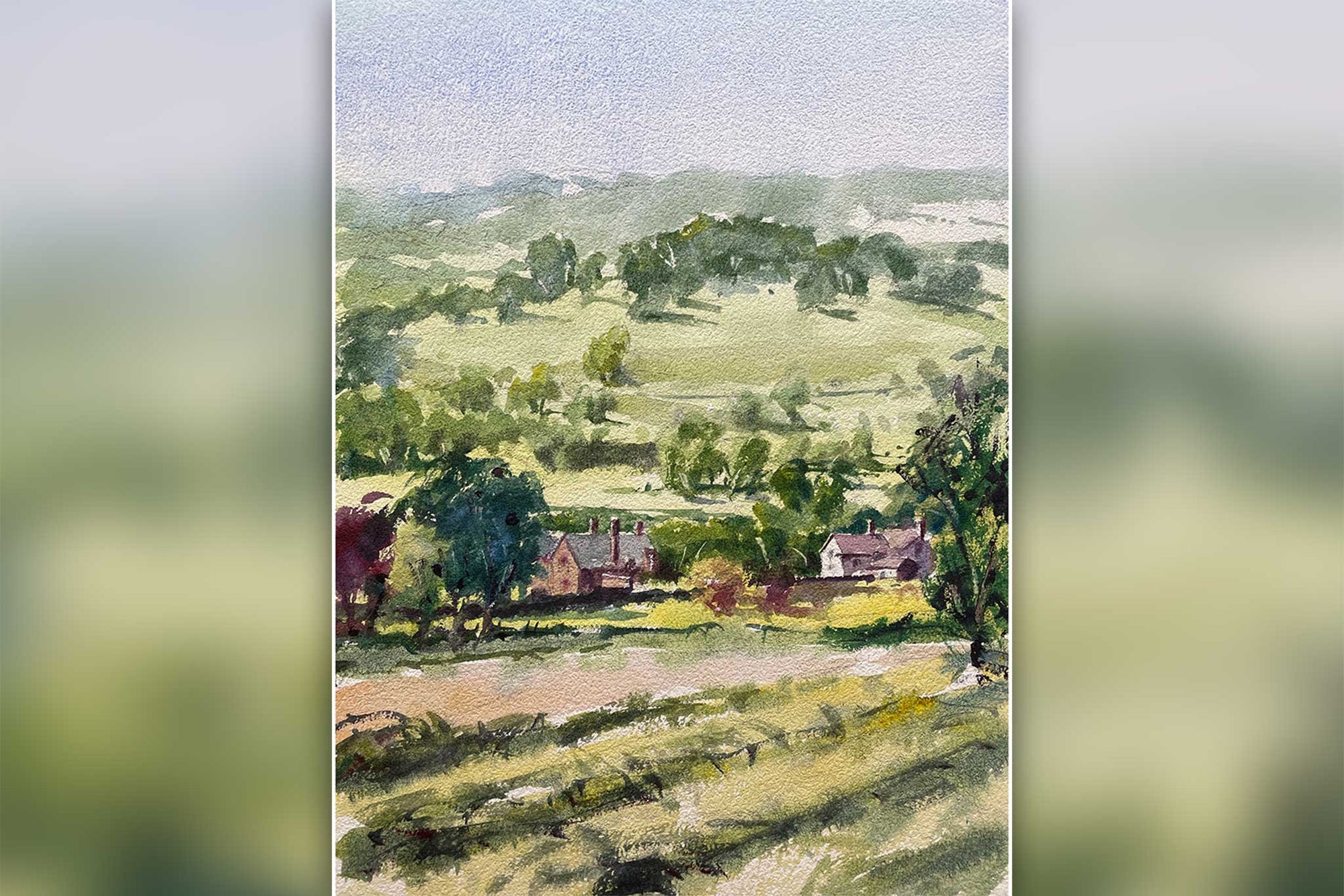 Cotswold Landscape - Mixing Greens