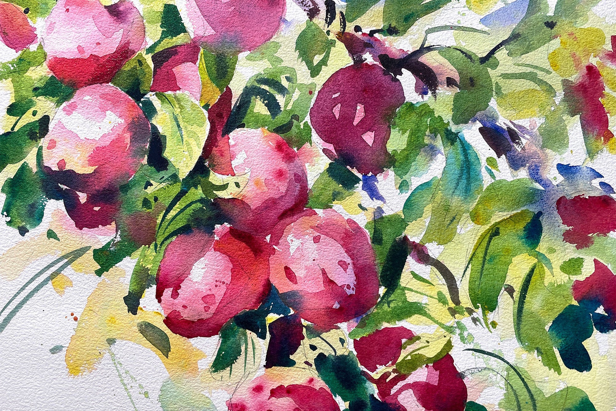 Plums - Sticking with Tonal Values & Limited Palettes