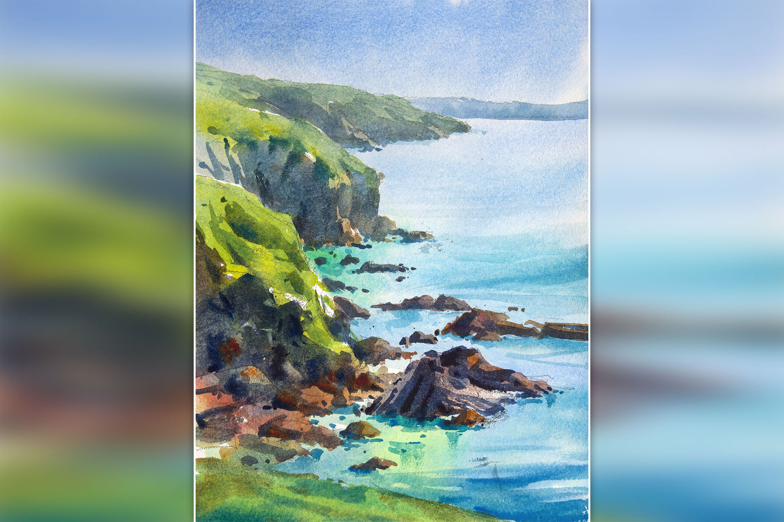 Coastal Light & Shadow - Atmospheric and Loose