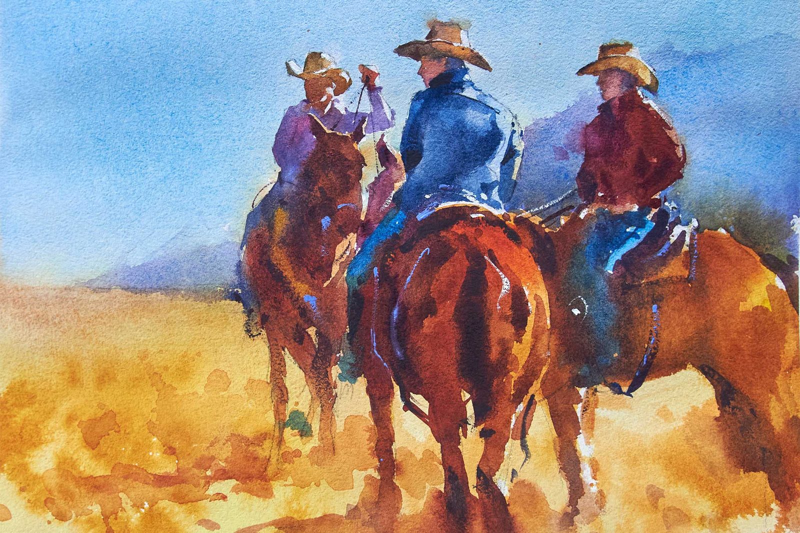 Horse Riders in Sunlight - Composition and Light