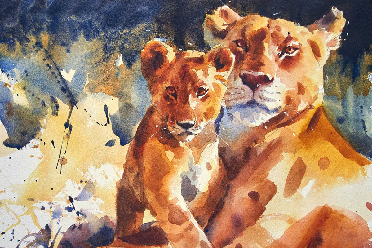 Lioness & Cub — Slow, Steady, and So Satisfying