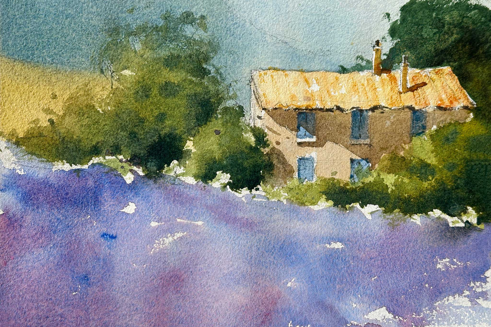 Simple Lavender Landscape