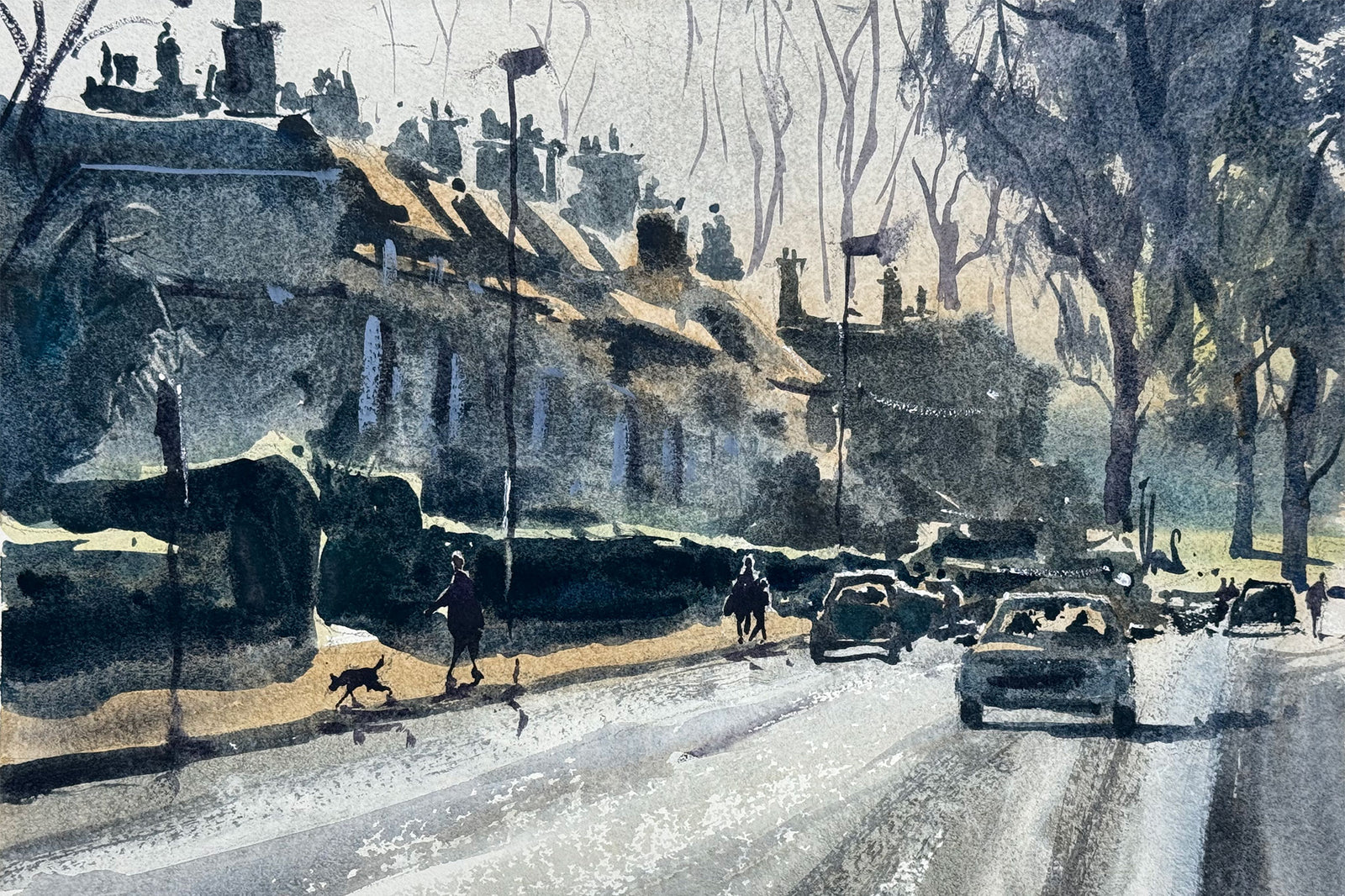 Street Scene - Tonal Values & a Touch of Colour