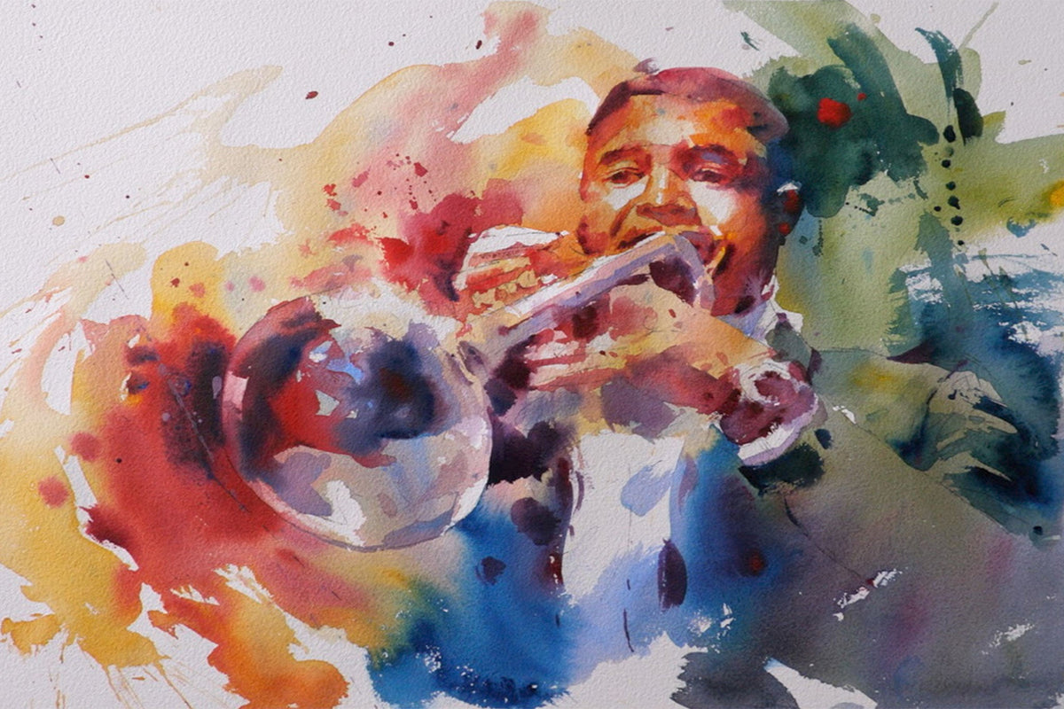 Trumpet Player - Big &amp; Bold With Colour