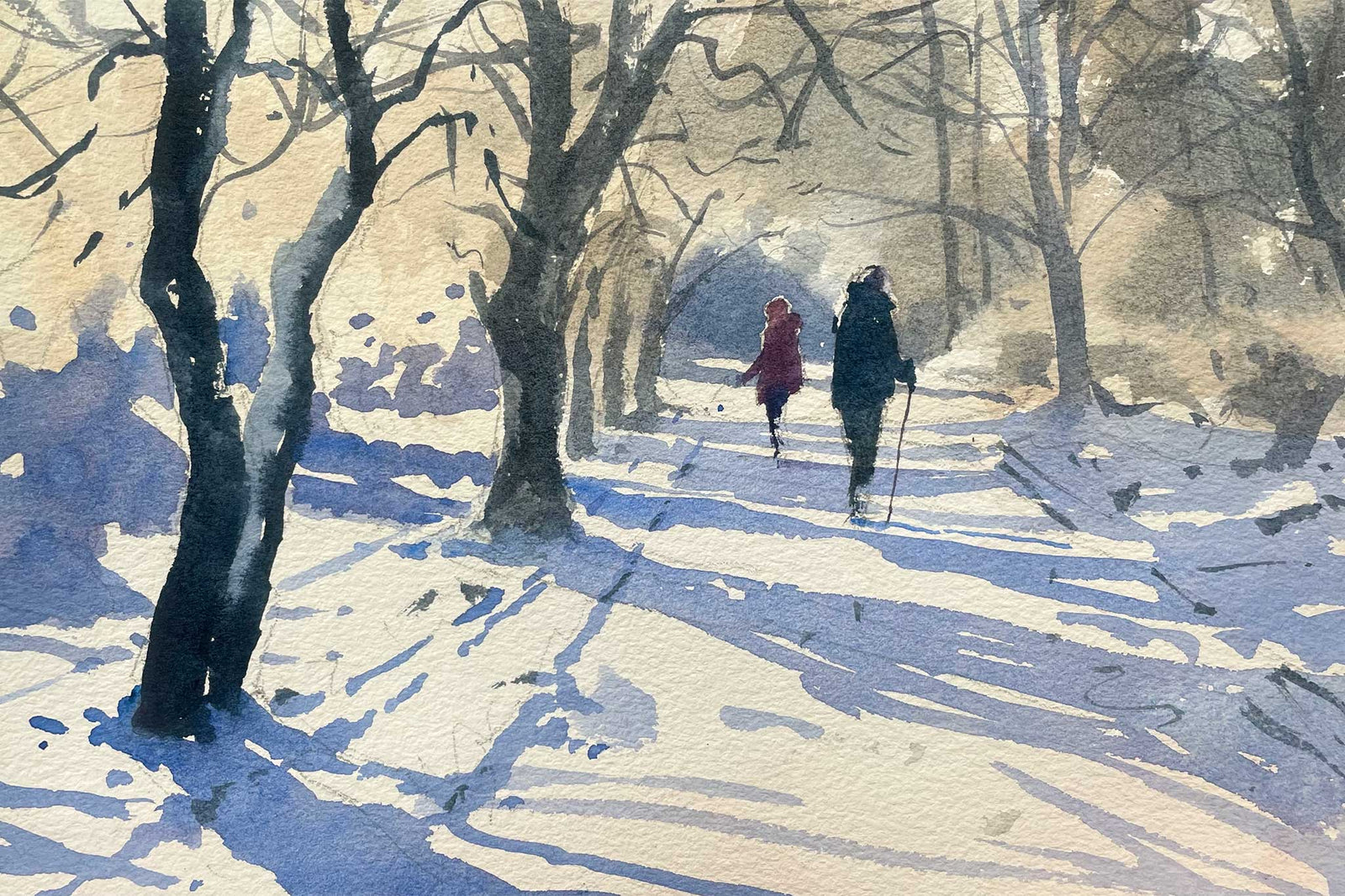 121. Woodland Snow Walk - Simple is Effective!!